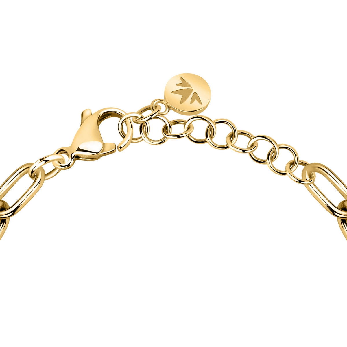morellato 18k gold plated intrecci bracelet stainless steel yg crystal 16+3cm