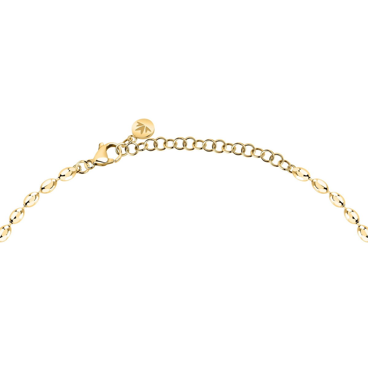 morellato 18k gold plated intrecci necklace stainless steel yg 40+5cm