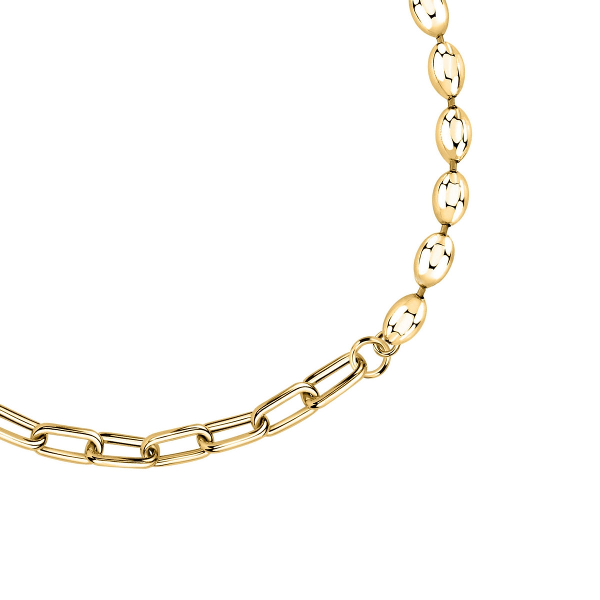 morellato 18k gold plated intrecci bracelet stainless steel yg 16+3cm