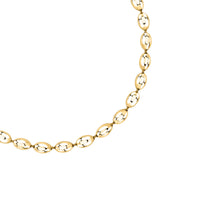 morellato 18k gold plated intrecci bracelet stainless steel yg 16+3cm