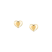 morellato 18k gold plated intrecci earring heart stainless steel yg 12x10mm