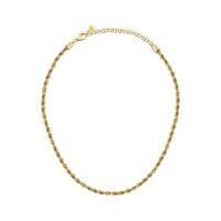 morellato 18k gold plated intrecci necklace stainless steel yg 38+7cm