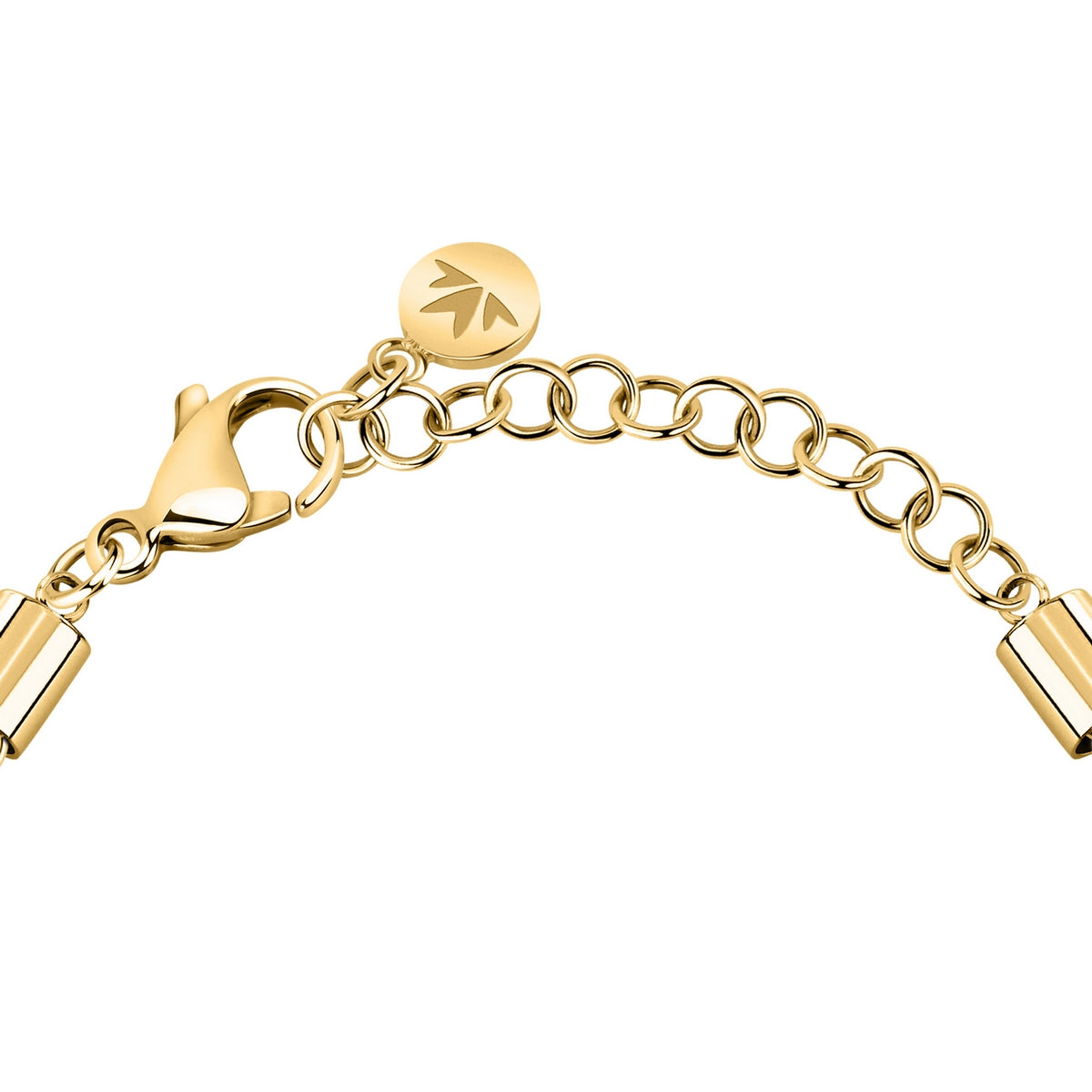 morellato 18k gold plated intrecci bracelet stainless steel yg 16+3cm
