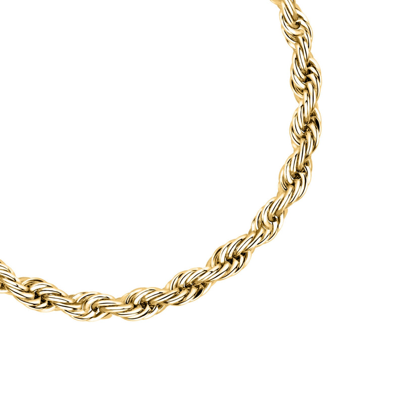 morellato 18k gold plated intrecci bracelet stainless steel yg 16+4cm