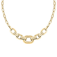 morellato 18k gold plated vintage bold necklace stainless steel gold plated chain 40+5cm
