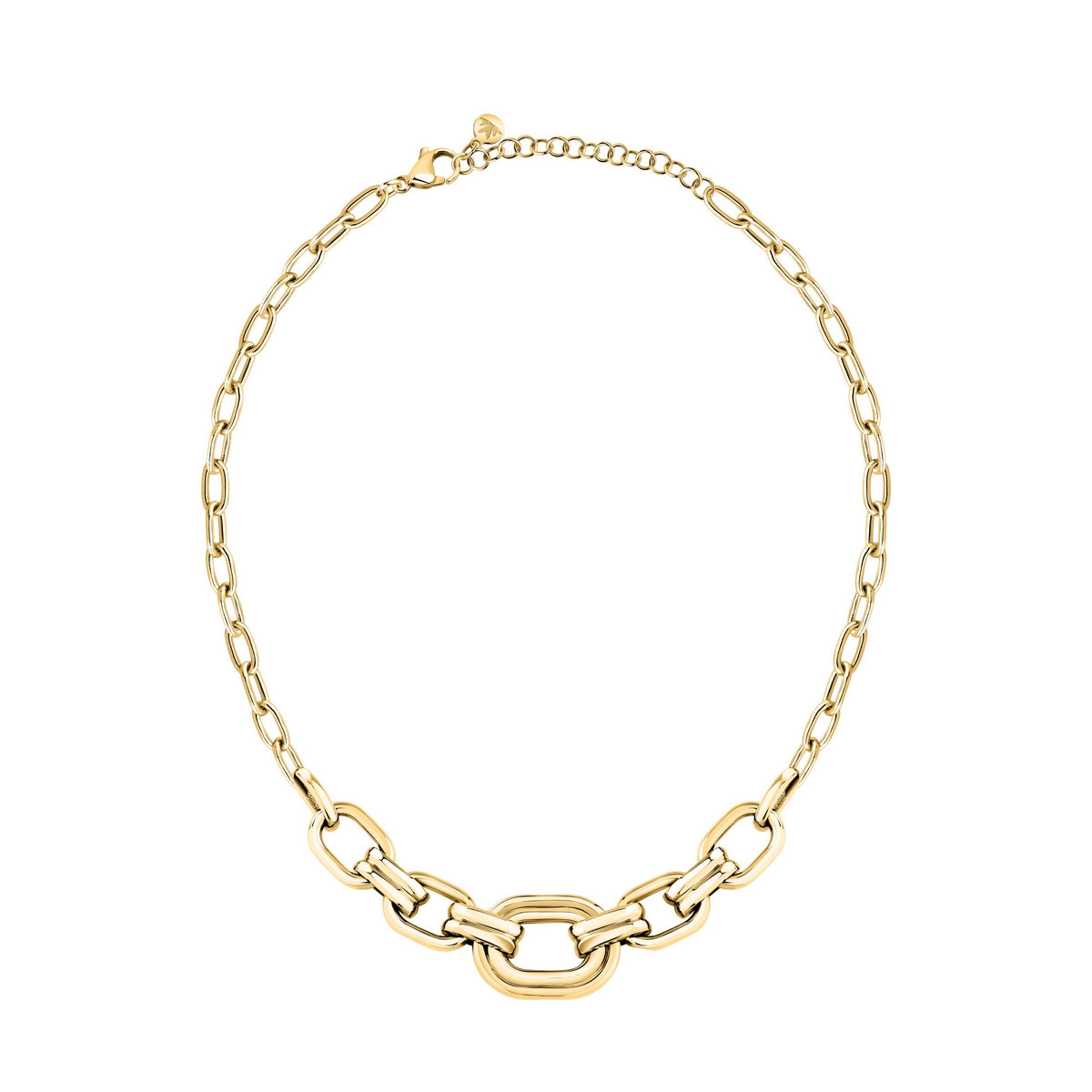 morellato 18k gold plated vintage bold necklace stainless steel gold plated chain 40+5cm