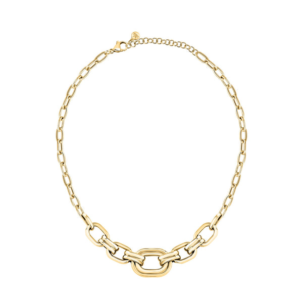 morellato 18k gold plated vintage bold necklace stainless steel gold plated chain 40+5cm