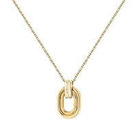 morellato 18k gold plated vintage bold necklace stainless steel gold plated 40+5cm