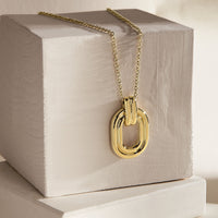 morellato 18k gold plated vintage bold necklace stainless steel gold plated 40+5cm
