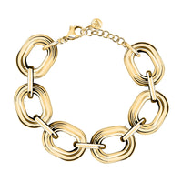 morellato 18k gold plated vintage bold bracelet stainless steel gold plated 17+3cm