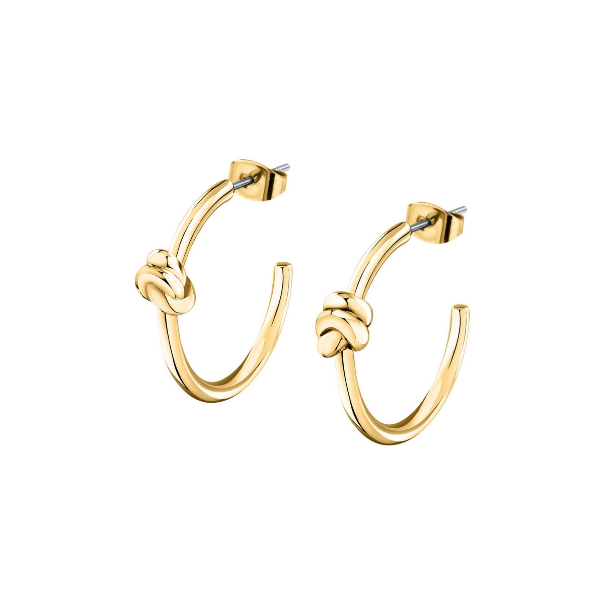morellato 18k gold plated legame earr hoop ss yg �2.5cm