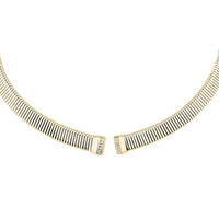 morellato 18k gold plated onda neck ss yg crystal white �12.2cm