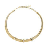 morellato 18k gold plated onda necklace stainless steel gold plated crystal 38+7cm