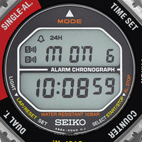 seiko red digital alarm chronograph