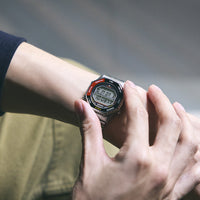 seiko red digital alarm chronograph