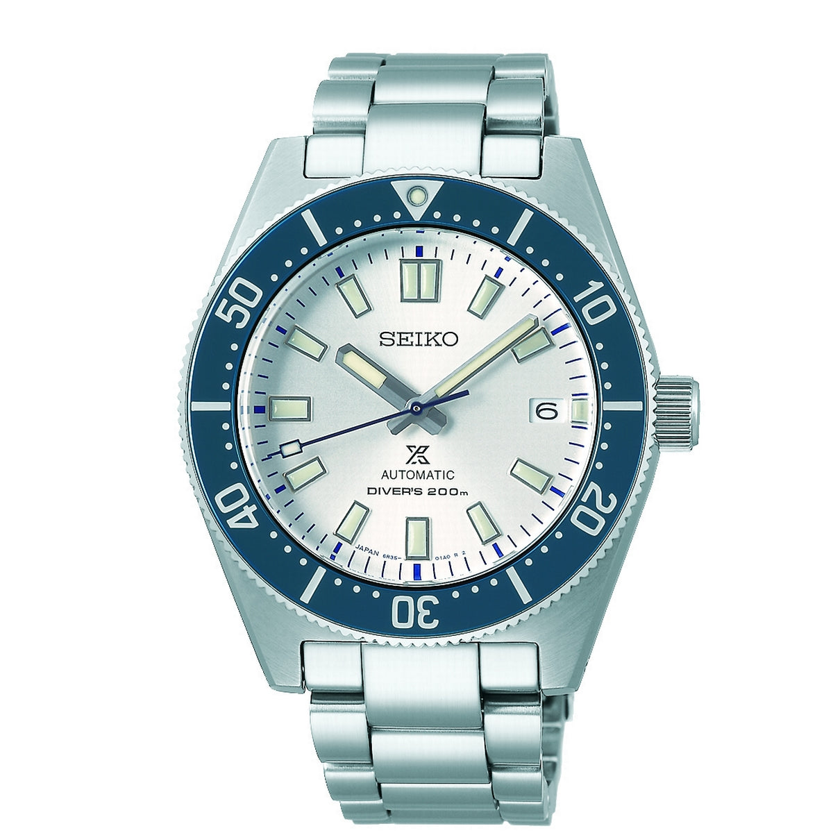 seiko prospex automatic 140th anniversary ltd edition 6000 pieces silver dial  40.5mm 200m bracelet watch