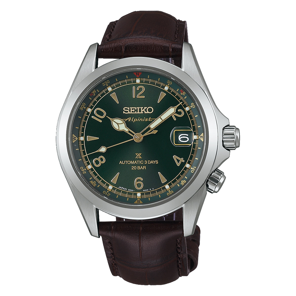 seiko prospex alpinist in classic pine green
