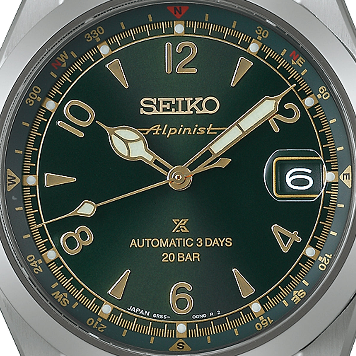 seiko prospex alpinist in classic pine green