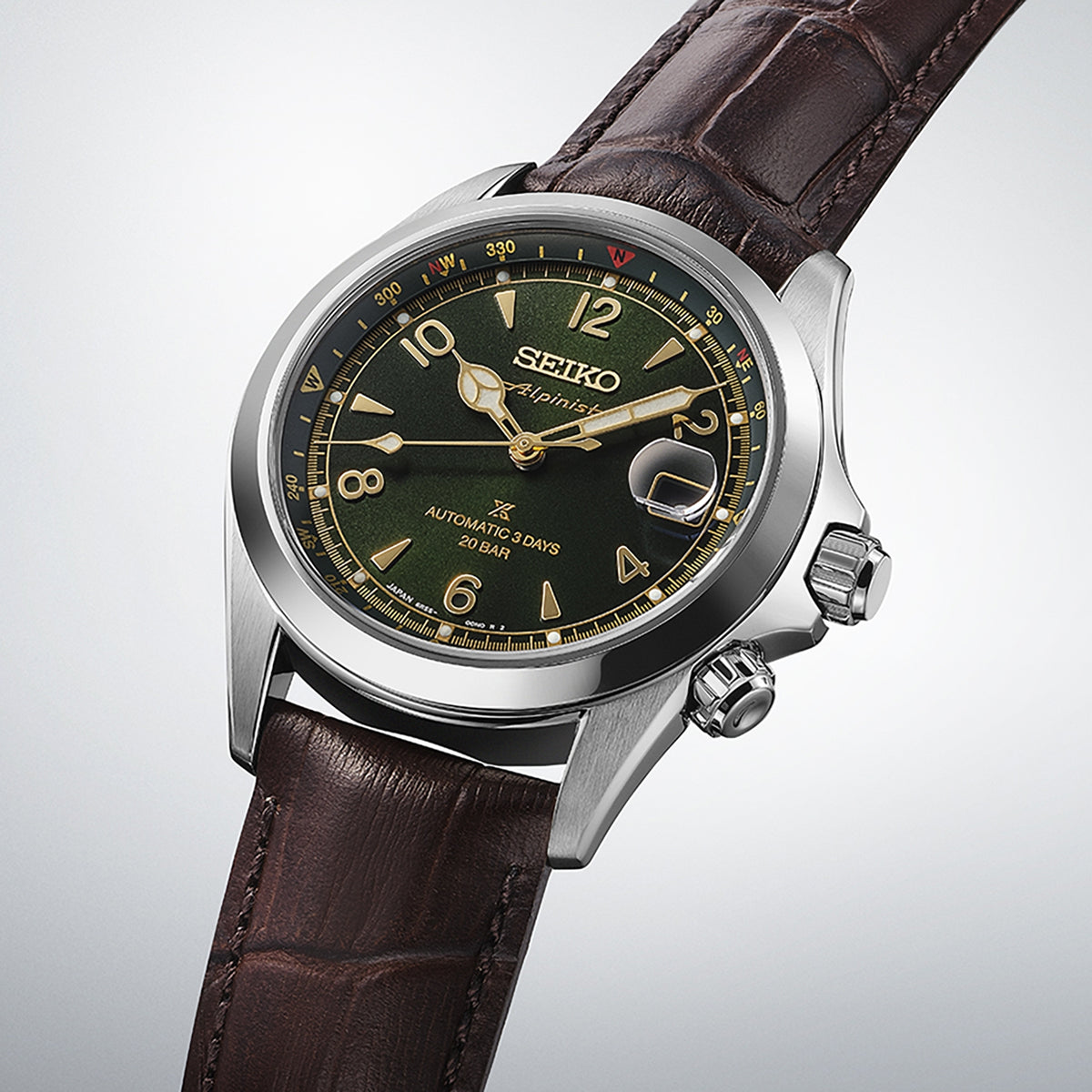 seiko prospex alpinist in classic pine green