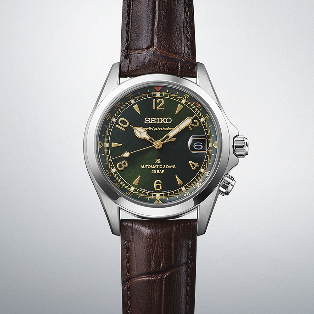 seiko prospex alpinist in classic pine green