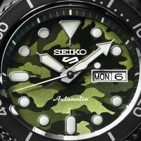 seiko 5 sports �camouflage� street style