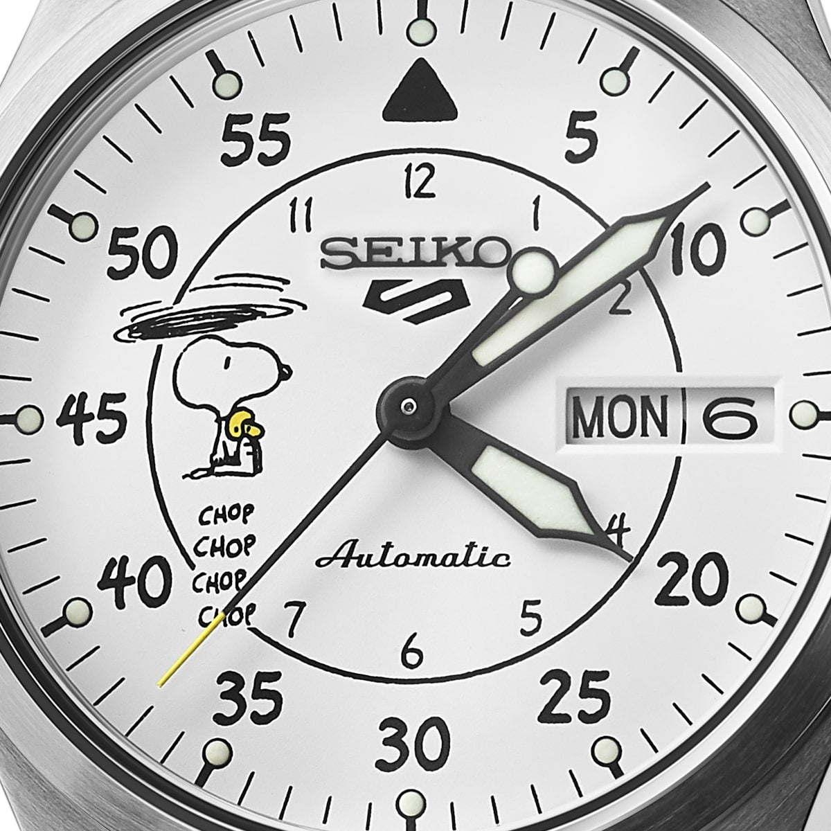 seiko 5 sports x peanuts 'parachute' 6,500 piece limited edition