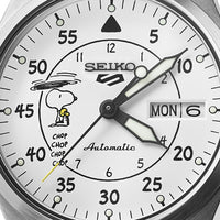 seiko 5 sports x peanuts 'parachute' 6,500 piece limited edition