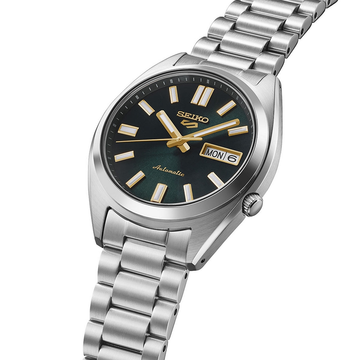 seiko 5 sports snxs vintage gold collection � in 'green tie'