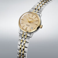 seiko presage 'frozen daiquiri' diamond cocktail time 34mm two tone bracelet watch