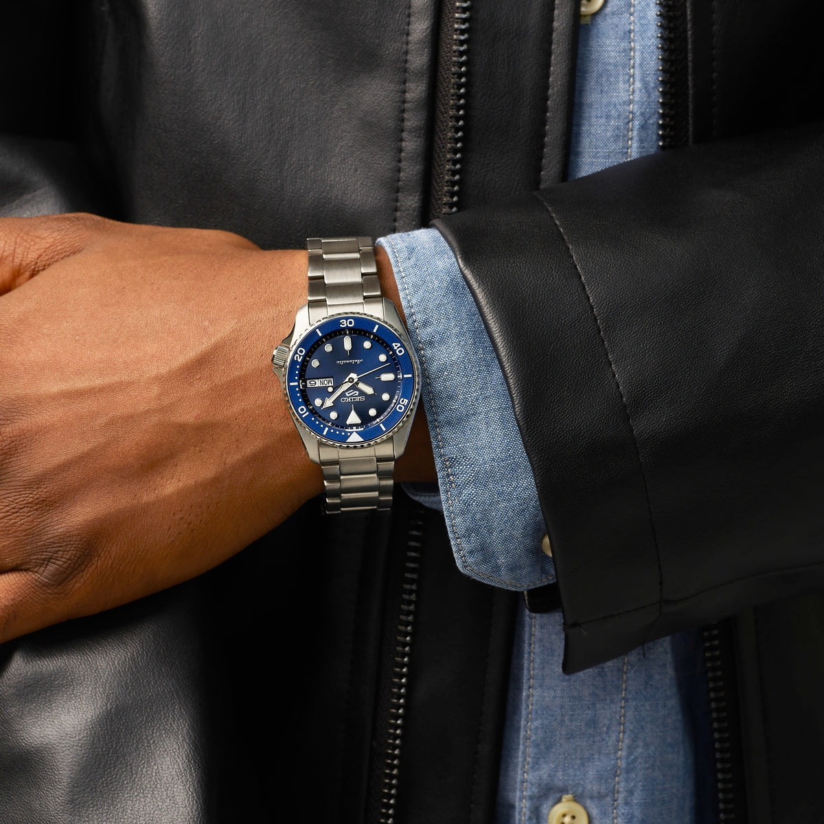 seiko 5 sports skx new colour collection denim