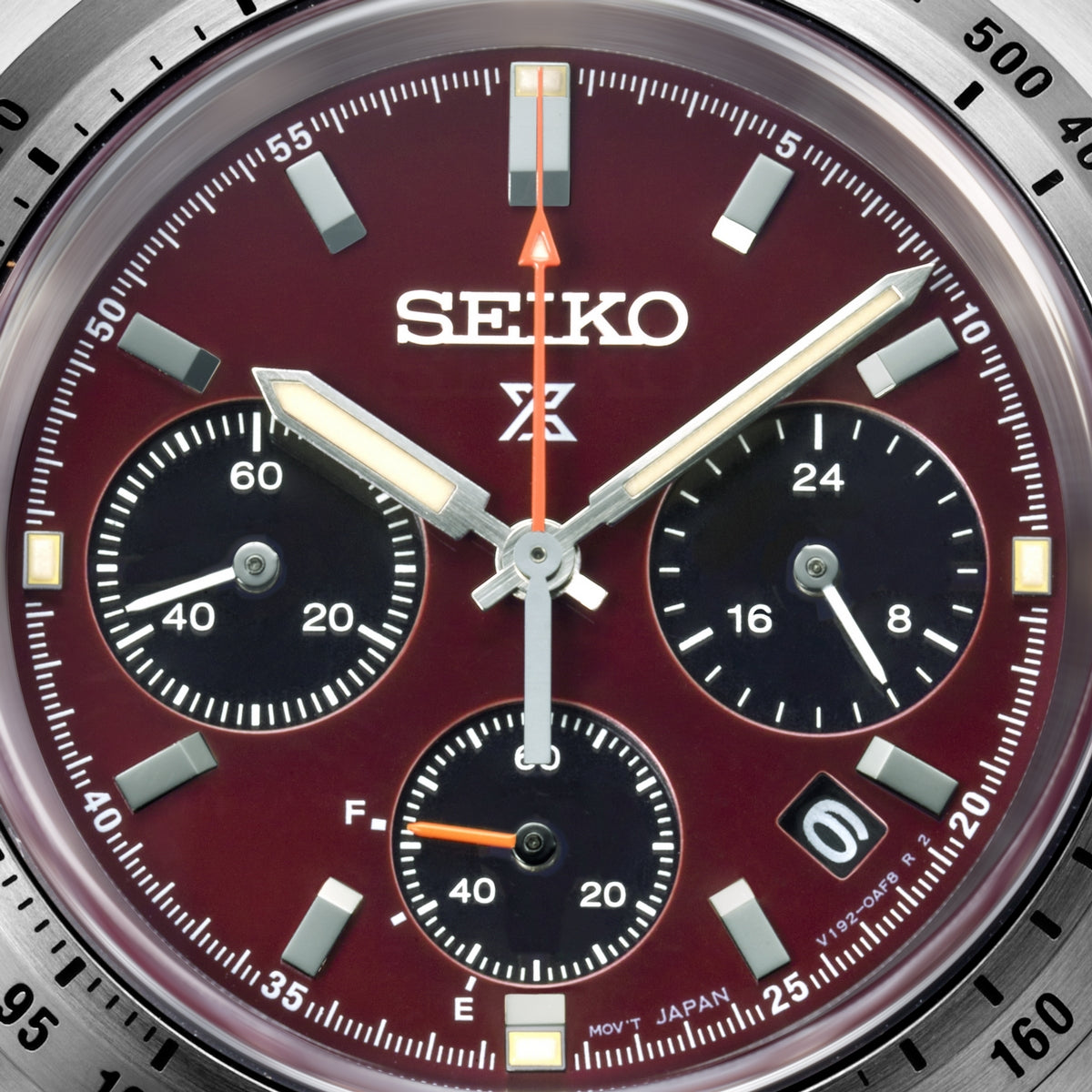 seiko red dial european exclusive speedtimer