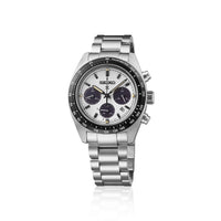 seiko prospex panda solar speedtimer 39mm bracelet watch