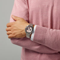 seiko prospex pink solar speedtimer 39mm bracelet watch