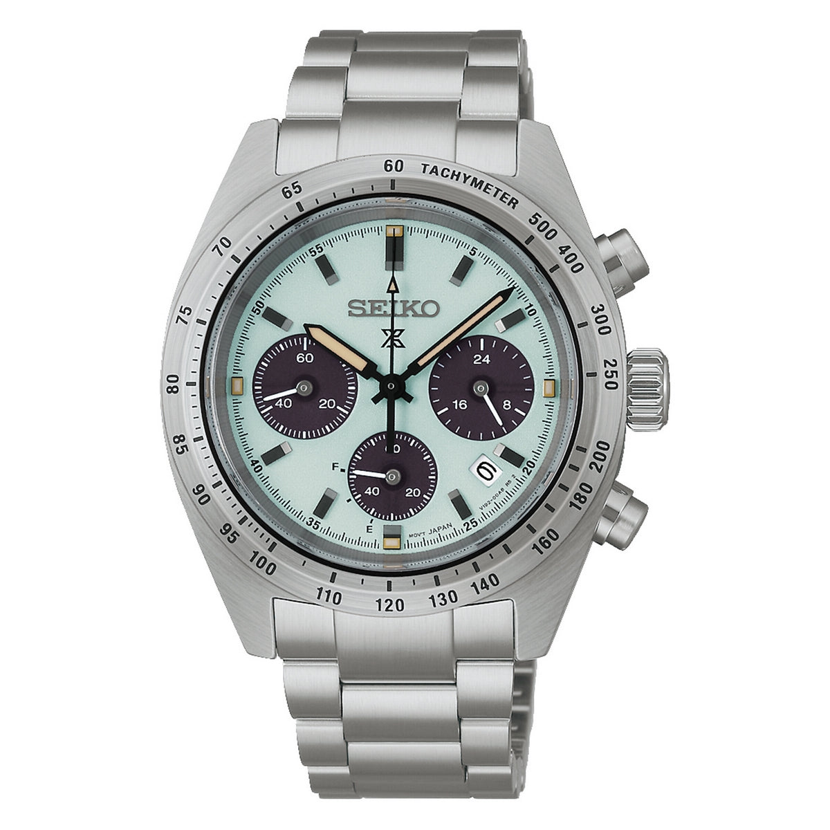 seiko prospex mint solar speedtimer 39mm bracelet watch