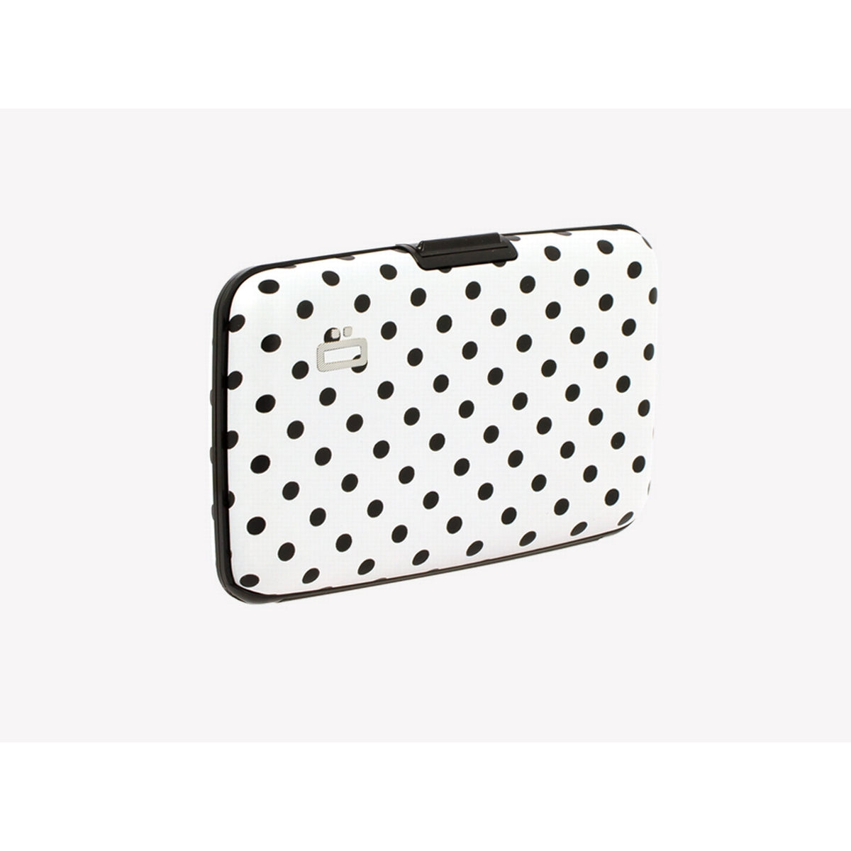 ogon stockholm carbon aluminium credit card holder dot print