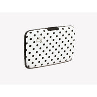 ogon stockholm carbon aluminium credit card holder dot print