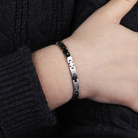 sector basic bracelet st.steel black pvd 225mm