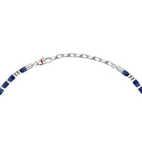 sector basic necklace stainless steel lasurite blue 50+5cm