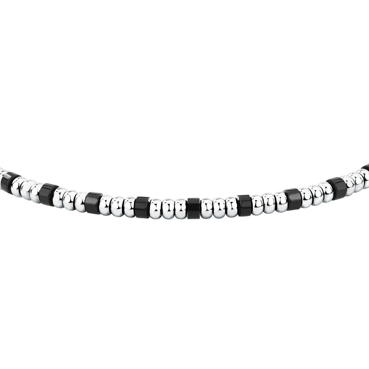 sector basic bracelet stainless steel agate black 19+3cm