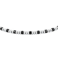 sector basic bracelet stainless steel agate black 19+3cm