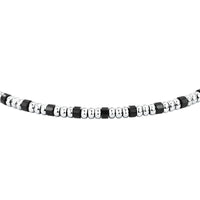 sector basic bracelet stainless steel agate black 19+3cm