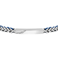 sector bandy bracelet with blue nylon string 22cm