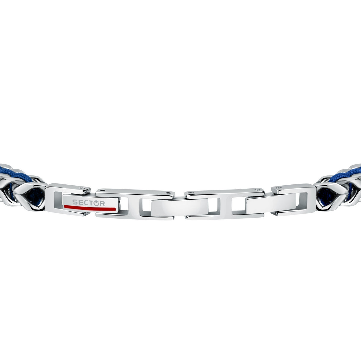 sector bandy bracelet with blue nylon string 22cm