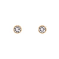 ted baker-crystal stud earring gold