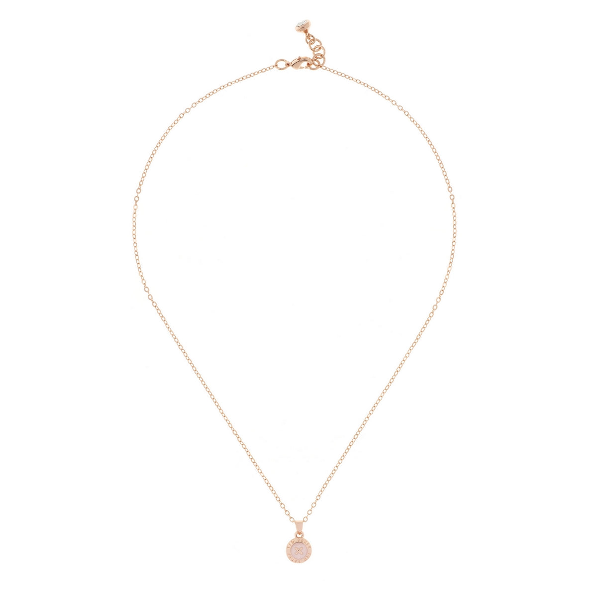 ted baker-mini button pink pendant necklace