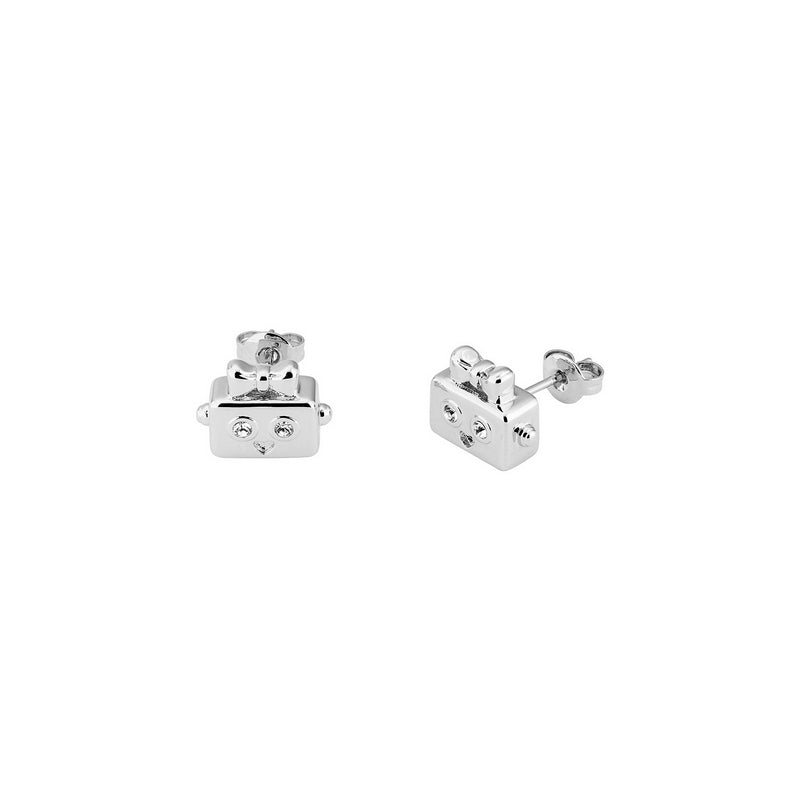 ted baker-botto: robot earring silver