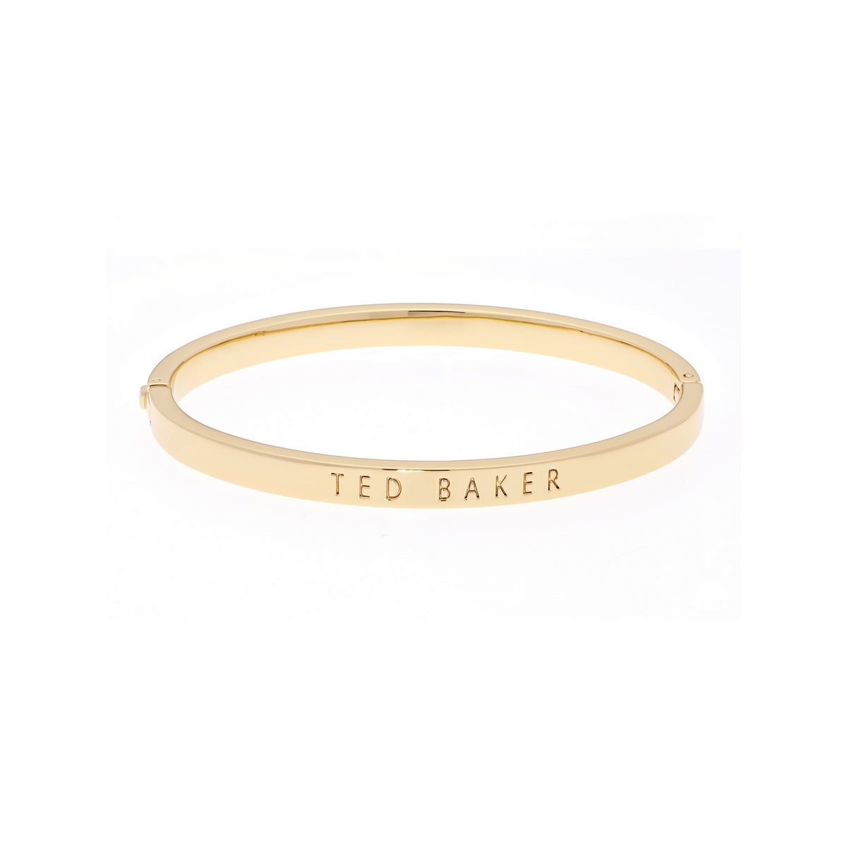 clemina: hinge metallic bangle gold