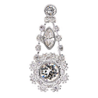 somaa: crystal daisy lace earring silver/crystal