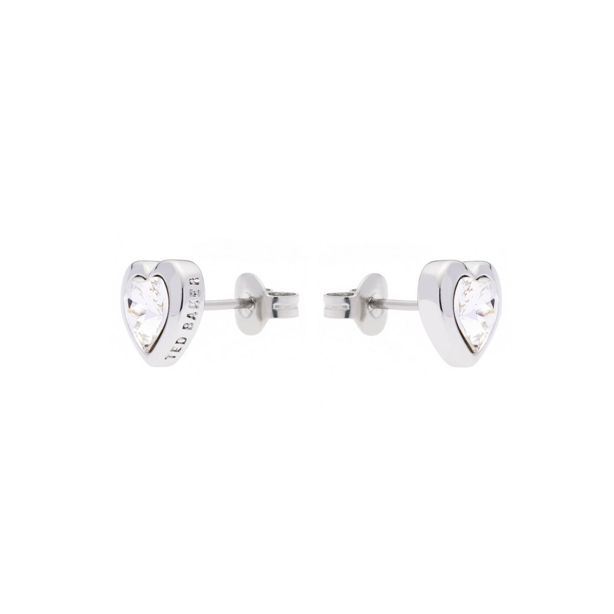 ted baker-crystal heart silver earring