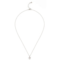 ted baker-crystal heart pendant silver/crystal